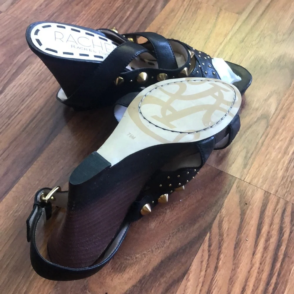 Rachel Roy studded wedges 7.5 - Picture 4 of 4